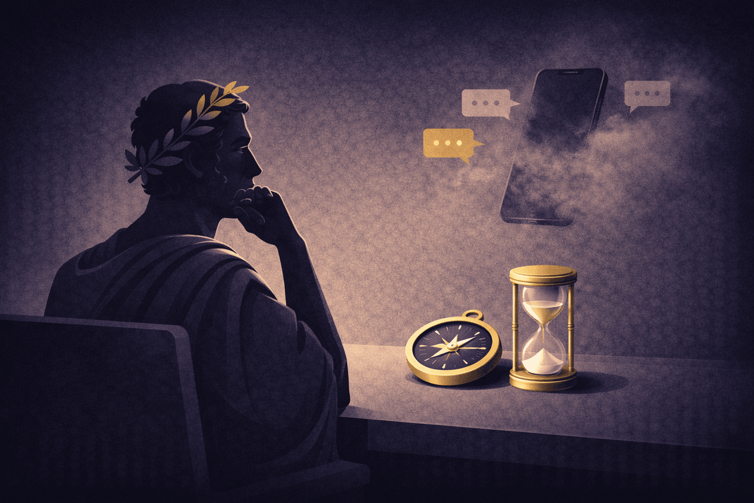 Deep work com estoicismo: por que Marco Aurélio jamais estaria no WhatsApp